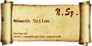 Németh Szilas névjegykártya